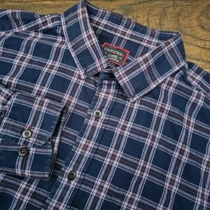 UNTUCKIT Bellangelo Mens XL‎ Blue Plaid Button Down Long Sleeve Shirt